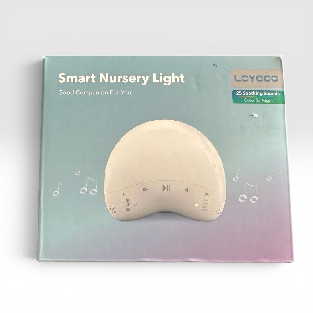 LOYCCO Smart Nursery Light Sound Machine 25 Soothing Sounds WiFi Alexa TL007